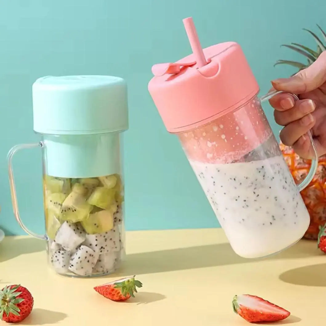 Rechargeable Fast Glass Juicer + Free Silicon Straw